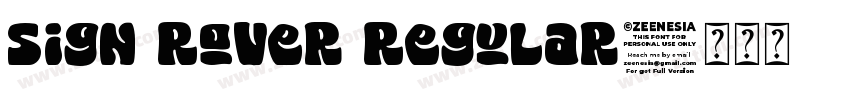 Sign Rover Regular字体转换